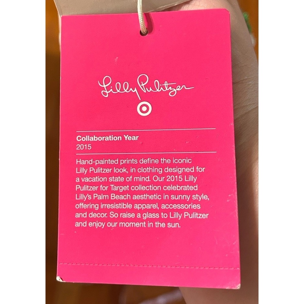 Lilly Pulitzer for Target Girls M Green Palm Print Wide Leg Jumpsuit NWT - Picture 5 of 8